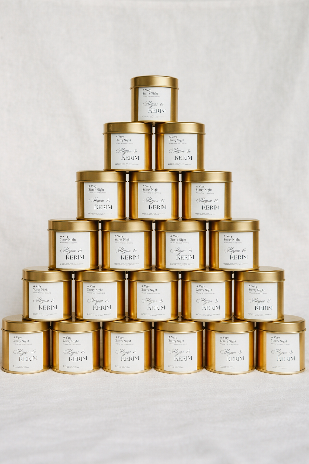 Gold Metal Candle - Altın Metal Mum