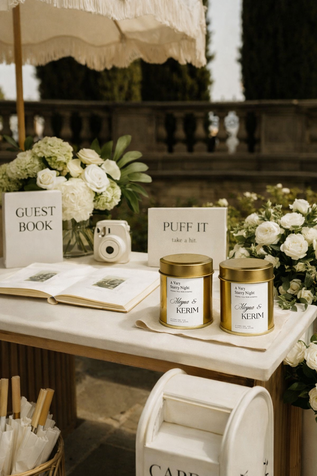 Gold Metal Candle - Altın Metal Mum