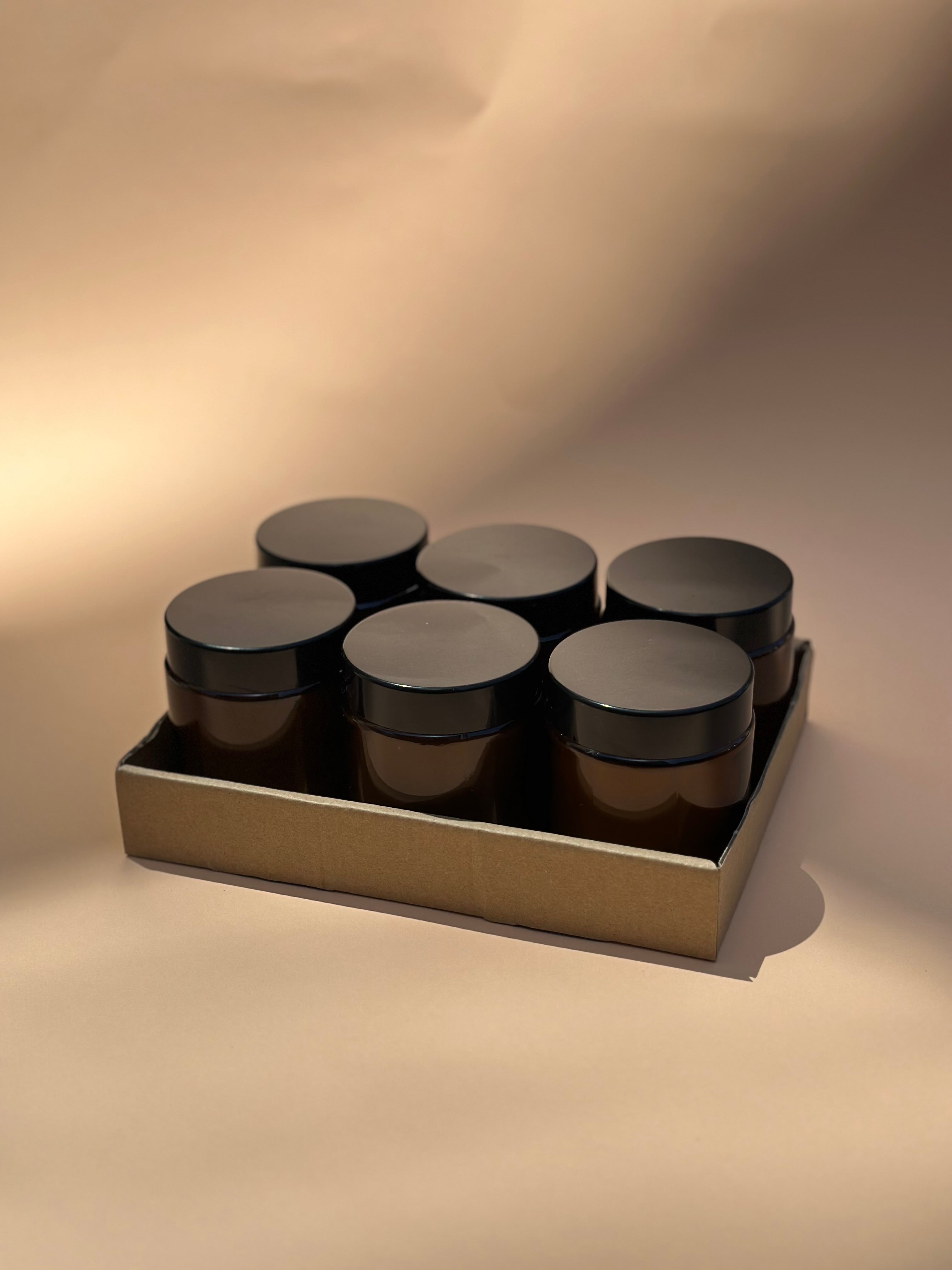 Light the Wine amber candle with customized label