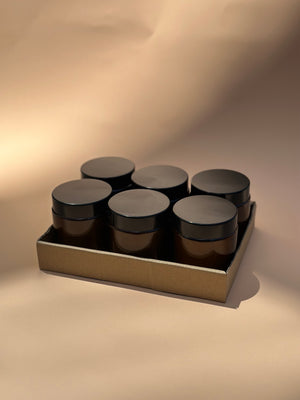 Light the Wine amber candle with customized label