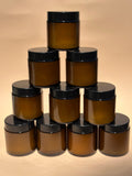 Light the Wine amber candle with customized label