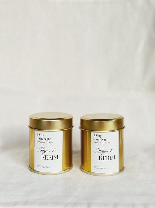 Gold Metal Candle - Altın Metal Mum