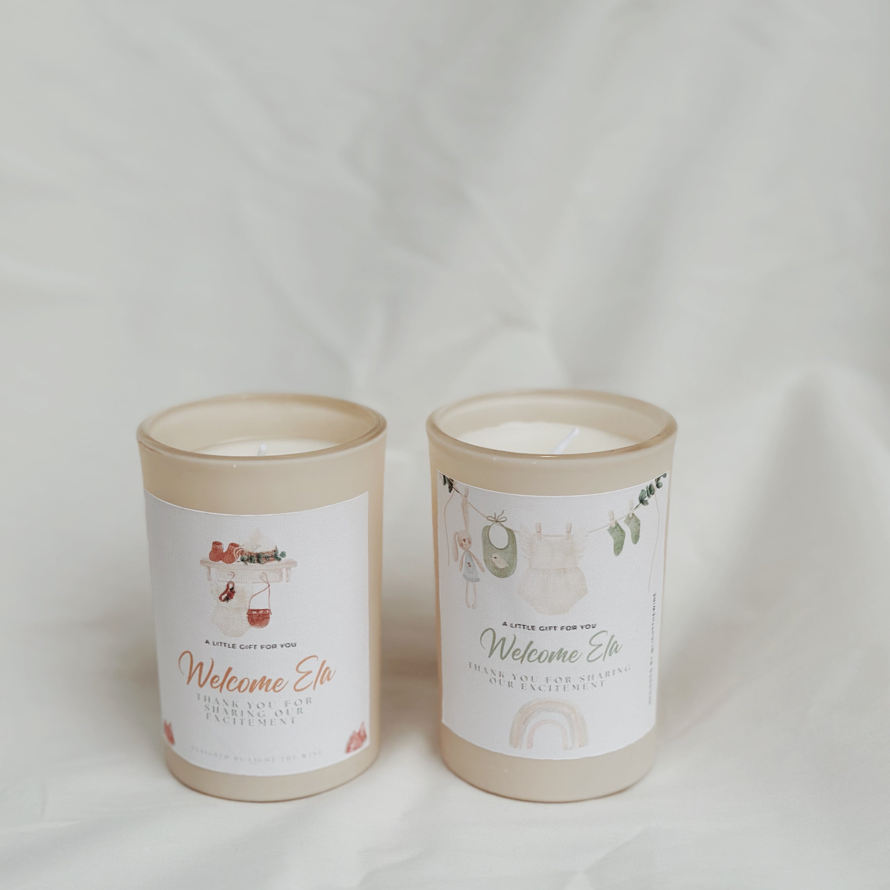 Light the Wine amber candle with customized label (Copy)