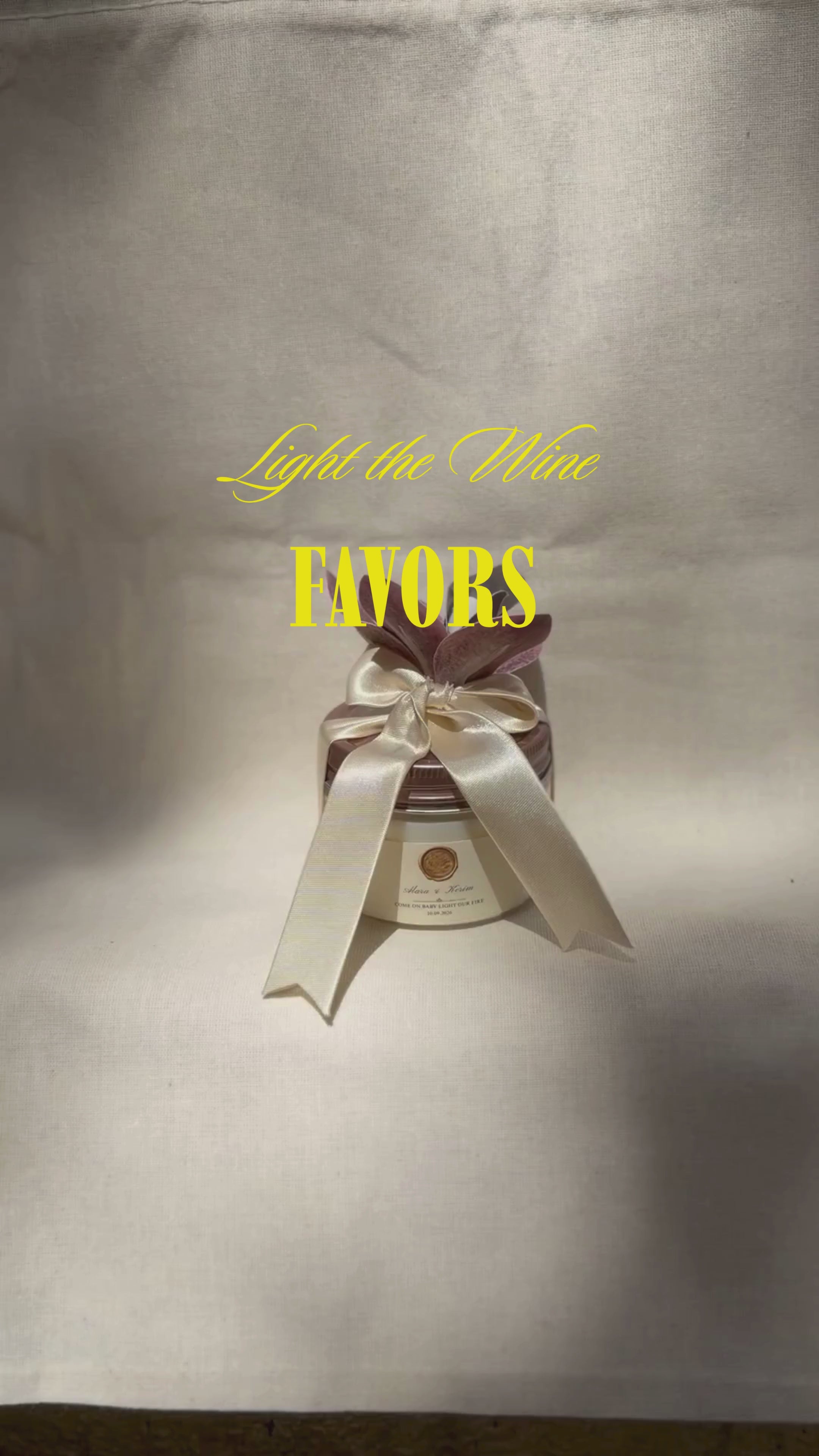 Light the Wine Cannes Wedding Favor